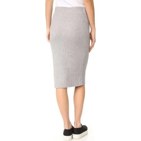 Cupcakes and Cashmere Charleigh Rib Knit Skirt Sm