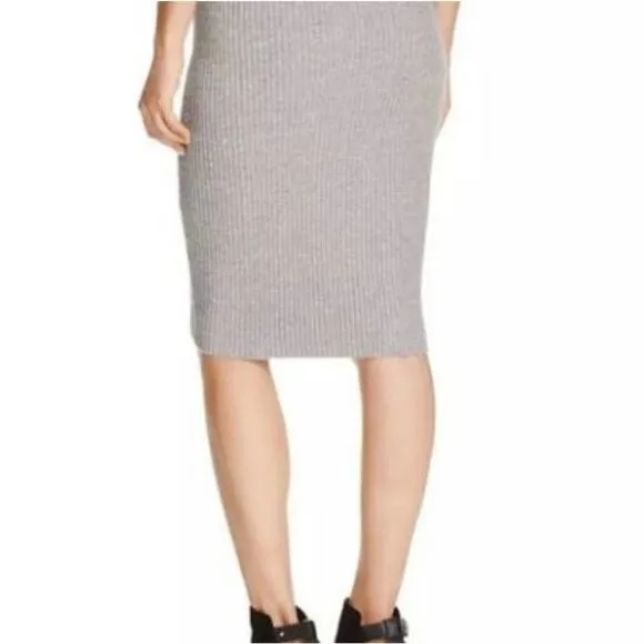 Cupcakes and Cashmere Charleigh Rib Knit Skirt Sm