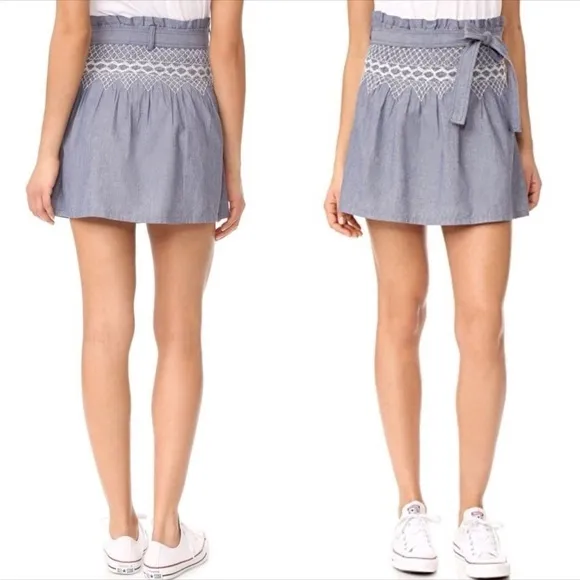 Current/Elliot Chambray Mini Skirt, NWT