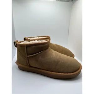 CUSHIONAIRE Women's pull on boot 9 WIDE CHESTNUT