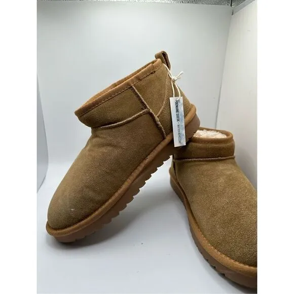 CUSHIONAIRE Women's pull on boot 9 WIDE CHESTNUT