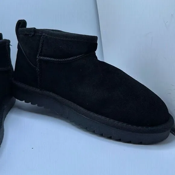 CUSHIONAIRE Women's pull on boot 8 BLACK