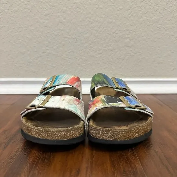 Custom BIRKENSTOCK Arizona Sandals by SANDRA KOBERLEIN x Michael Grey