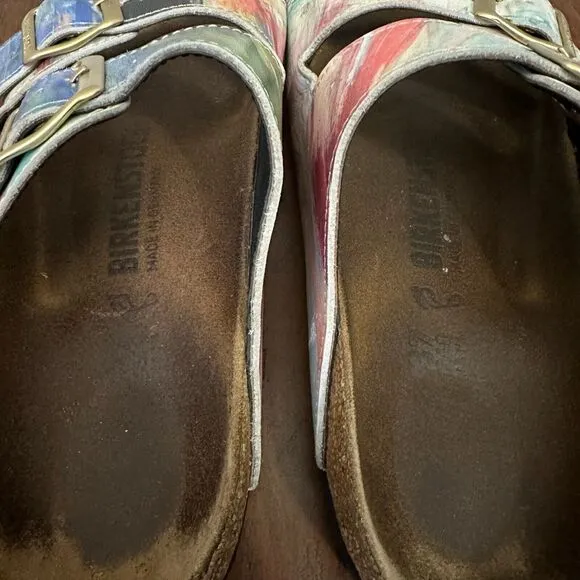 Custom BIRKENSTOCK Arizona Sandals by SANDRA KOBERLEIN x Michael Grey