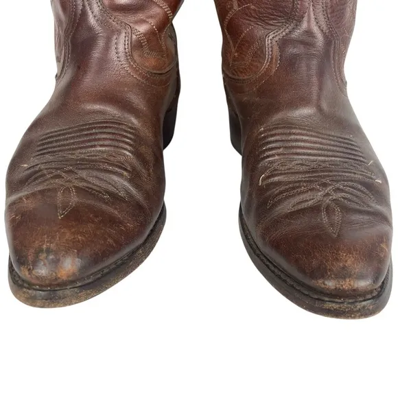 Dan Post Marlboro Brown Embroidered Cowboy Western Boots USA Men’s Size US 9 EW
