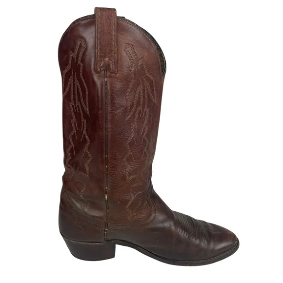 Dan Post Marlboro Brown Embroidered Cowboy Western Boots USA Men’s Size US 9 EW