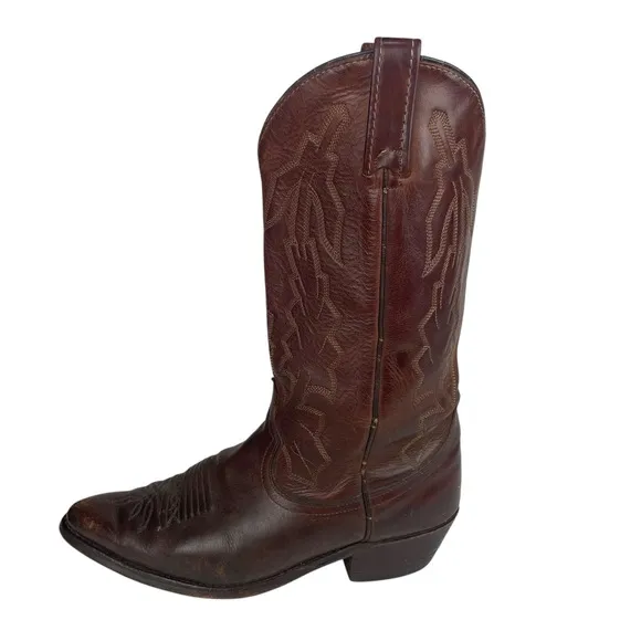 Dan Post Marlboro Brown Embroidered Cowboy Western Boots USA Men’s Size US 9 EW