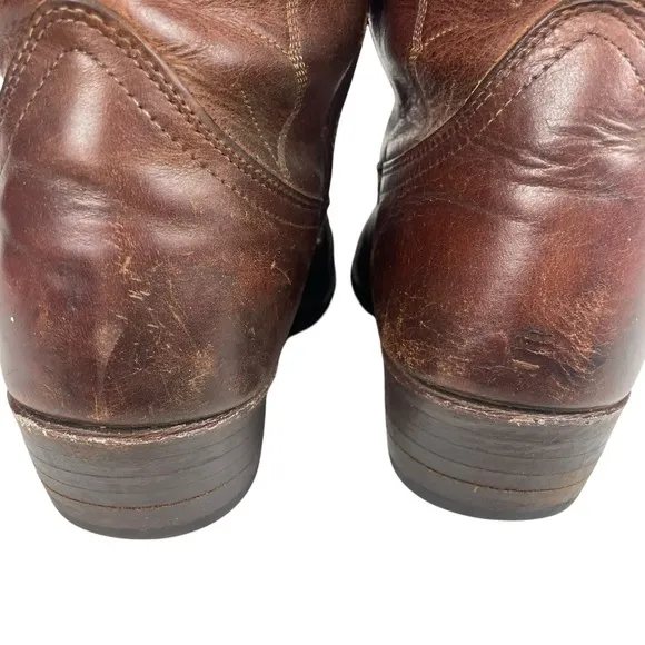 Dan Post Marlboro Brown Embroidered Cowboy Western Boots USA Men’s Size US 9 EW