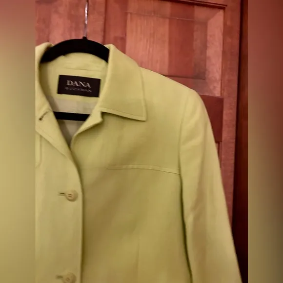 Dana Buchman Women’s Retro/Mod/Vintage Inspired Bright Green Blazer Sz 6