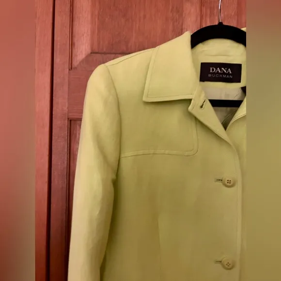 Dana Buchman Women’s Retro/Mod/Vintage Inspired Bright Green Blazer Sz 6