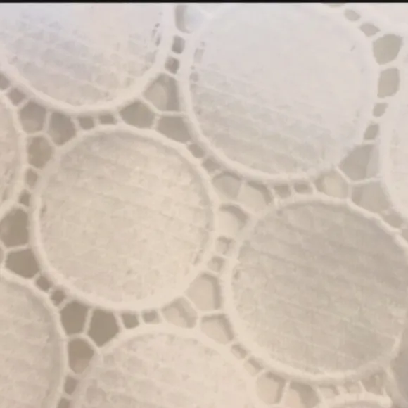Daniel Rainn for Anthropologie circle lace skirt white M NWT