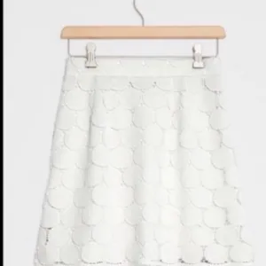Daniel Rainn for Anthropologie circle lace skirt white M NWT
