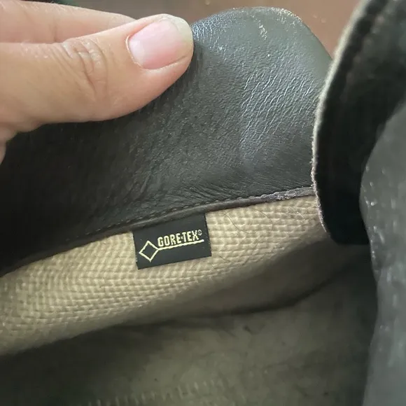 Danner Brown and Green Hiking Boots with Rugged Design