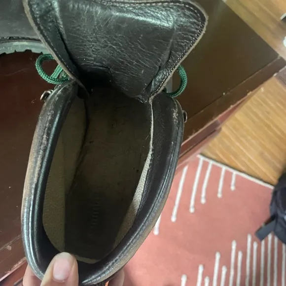 Danner Brown and Green Hiking Boots with Rugged Design