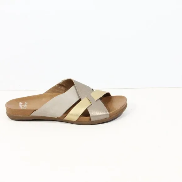 Dansko Joanna Leather Slide NEW Eu 37 Women Flat Sandals