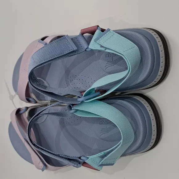 Dansko Raquel Sky Multi Webbing Recycled Sandals