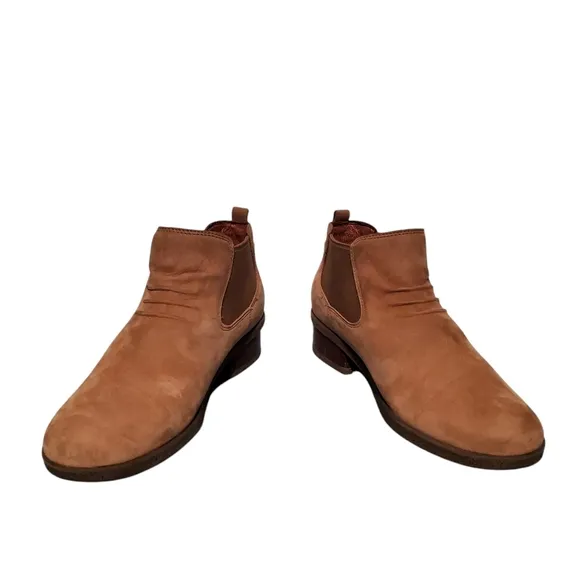 Dansko Tan Leather Slip-On Chelsea Ankle Booties Boots Women's 7-7.5, EU 38