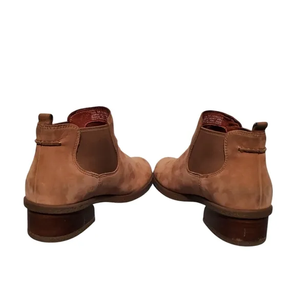 Dansko Tan Leather Slip-On Chelsea Ankle Booties Boots Women's 7-7.5, EU 38