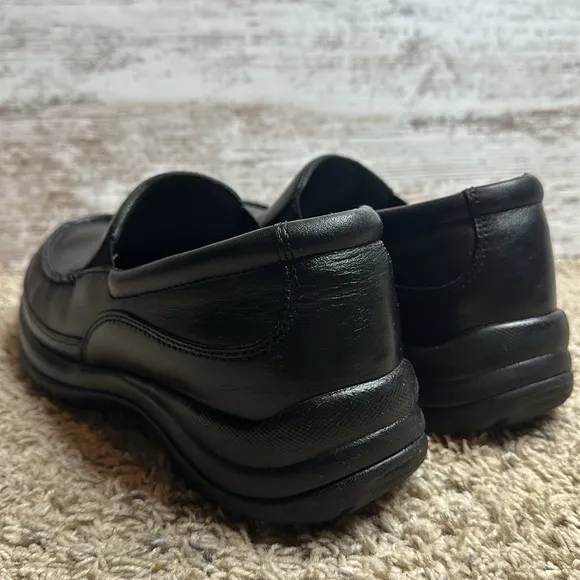 Dansko Wayne Black Leather Full Grain Casual Loafers Mens Size 43