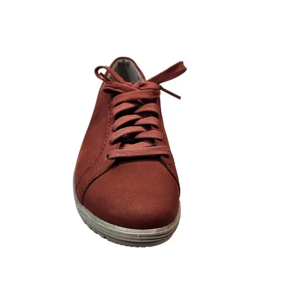 Dansko Womens Leela Red Chili Fashion Sneaker Waterproof Nubuck Size 36 -2