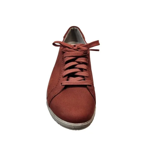 Dansko Womens Leela Red Chili Fashion Sneaker Waterproof Nubuck Size 36 -2