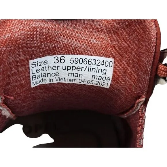 Dansko Womens Leela Red Chili Fashion Sneaker Waterproof Nubuck Size 36 -2