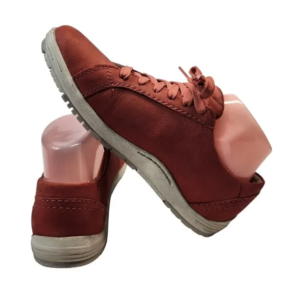 Dansko Womens Leela Red Chili Fashion Sneaker Waterproof Nubuck Size 36 -2