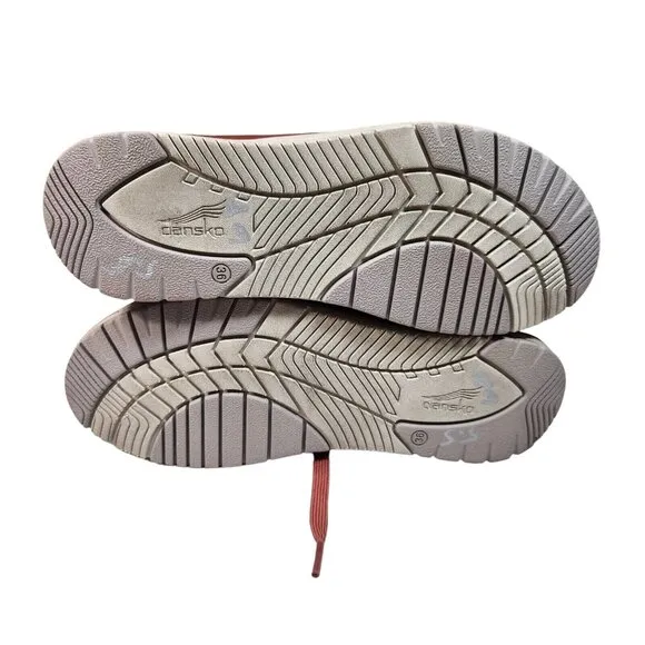Dansko Womens Leela Red Chili Fashion Sneaker Waterproof Nubuck Size 36 -2