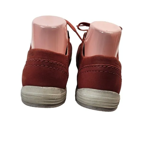 Dansko Womens Leela Red Chili Fashion Sneaker Waterproof Nubuck Size 36 -2