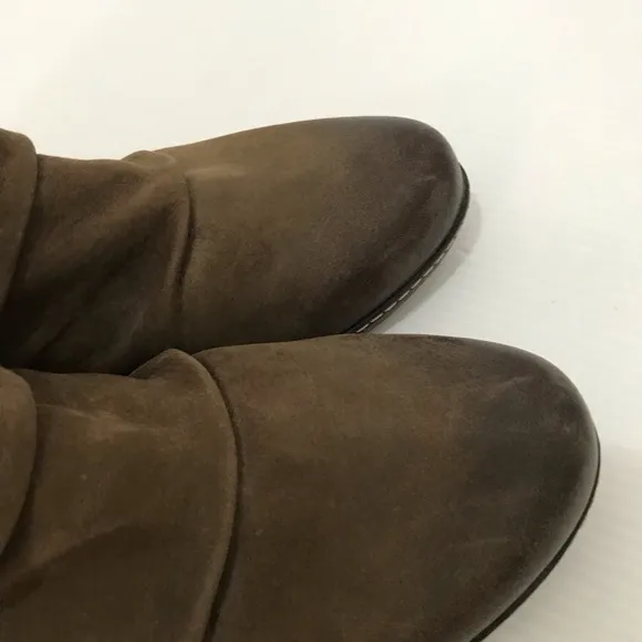 Dansko Womens Lia Nubuck Ankle Boots Brown Leather Buckle Zip Size 38