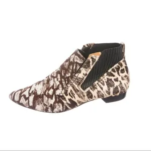Derek Lam 10 Crosby Ponyhair Patterned Booties - 6.5