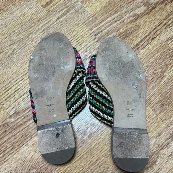 Diane Von Furstenberg Cindi Crisscross Flat Slide Sandals Size 6.5