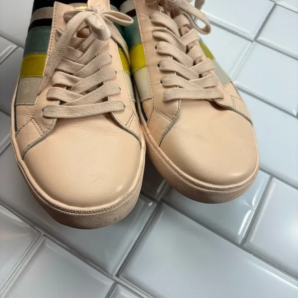 Diane von Furstenberg DVF Tess Leather Sneaker Trainer, EU38/US 8