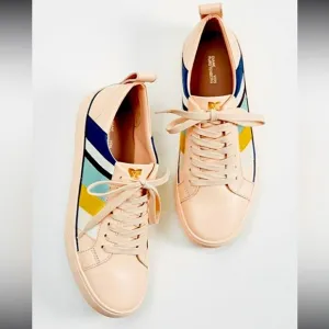 Diane von Furstenberg DVF Tess Leather Sneaker Trainer, EU38/US 8