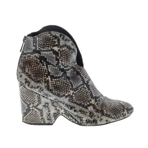 Diane Von Furstenberg Leather Snake Skin Western Boots Size US 8.5-9/EU 39