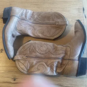 Dingo Western Leather Cowboy Cowgirl Boots Tan Women’s 8 1/2 Preloved