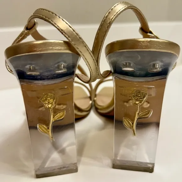 Disney x Aldo Roseslipper Belle Princess High Heel Sandals, Size 7