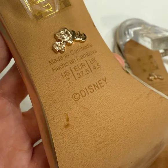 Disney x Aldo Roseslipper Belle Princess High Heel Sandals, Size 7