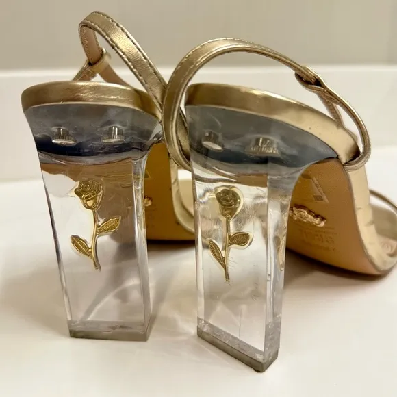 Disney x Aldo Roseslipper Belle Princess High Heel Sandals, Size 7