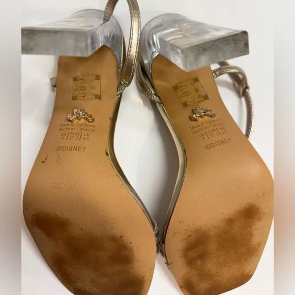 Disney x Aldo Roseslipper Belle Princess High Heel Sandals, Size 7