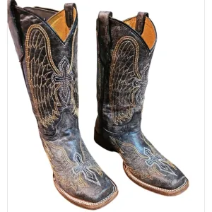 DISTRESSED BEAUTIFUL CORRAL TEENS/GIRLS BOOTS