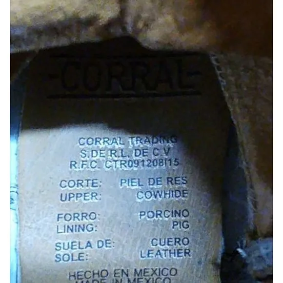 DISTRESSED BEAUTIFUL CORRAL TEENS/GIRLS BOOTS