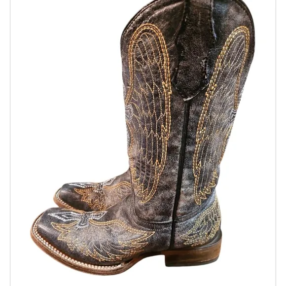 DISTRESSED BEAUTIFUL CORRAL TEENS/GIRLS BOOTS