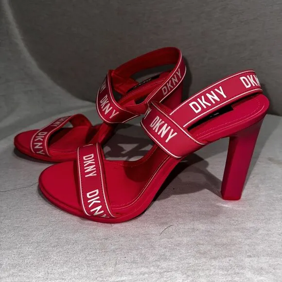 DKNY Women Balder High Heel Slingback Sandal Hot Pink Size 7 NWT