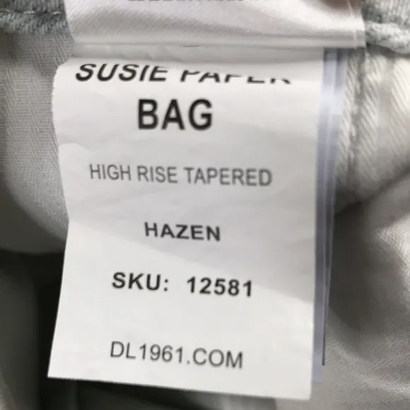 DL1961 Susie High Rise Paperbag Jeans Size 34