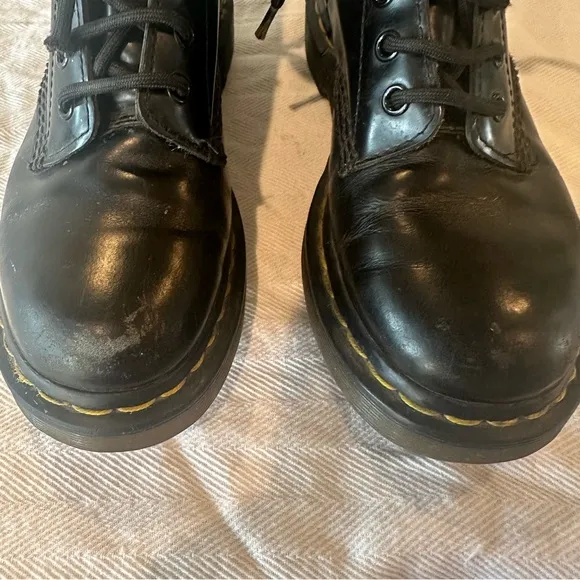 Doc Marten Classic Black Leather Lace Up Boots