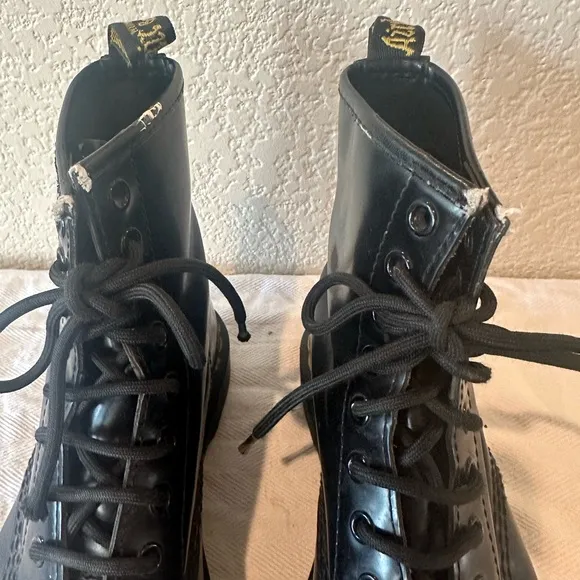 Doc Marten Classic Black Leather Lace Up Boots
