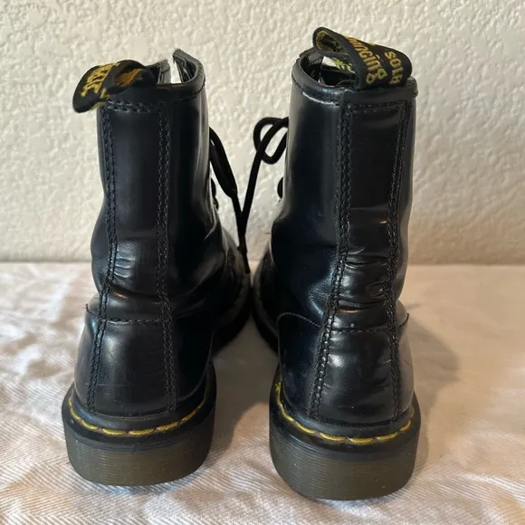 Doc Marten Classic Black Leather Lace Up Boots
