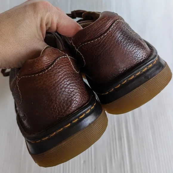 DOC MARTENS 11199 brown leather oxford loafers