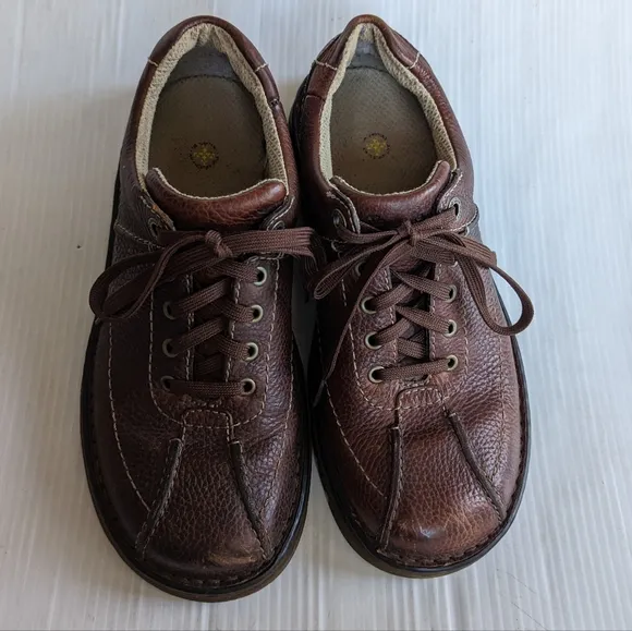 DOC MARTENS 11199 brown leather oxford loafers